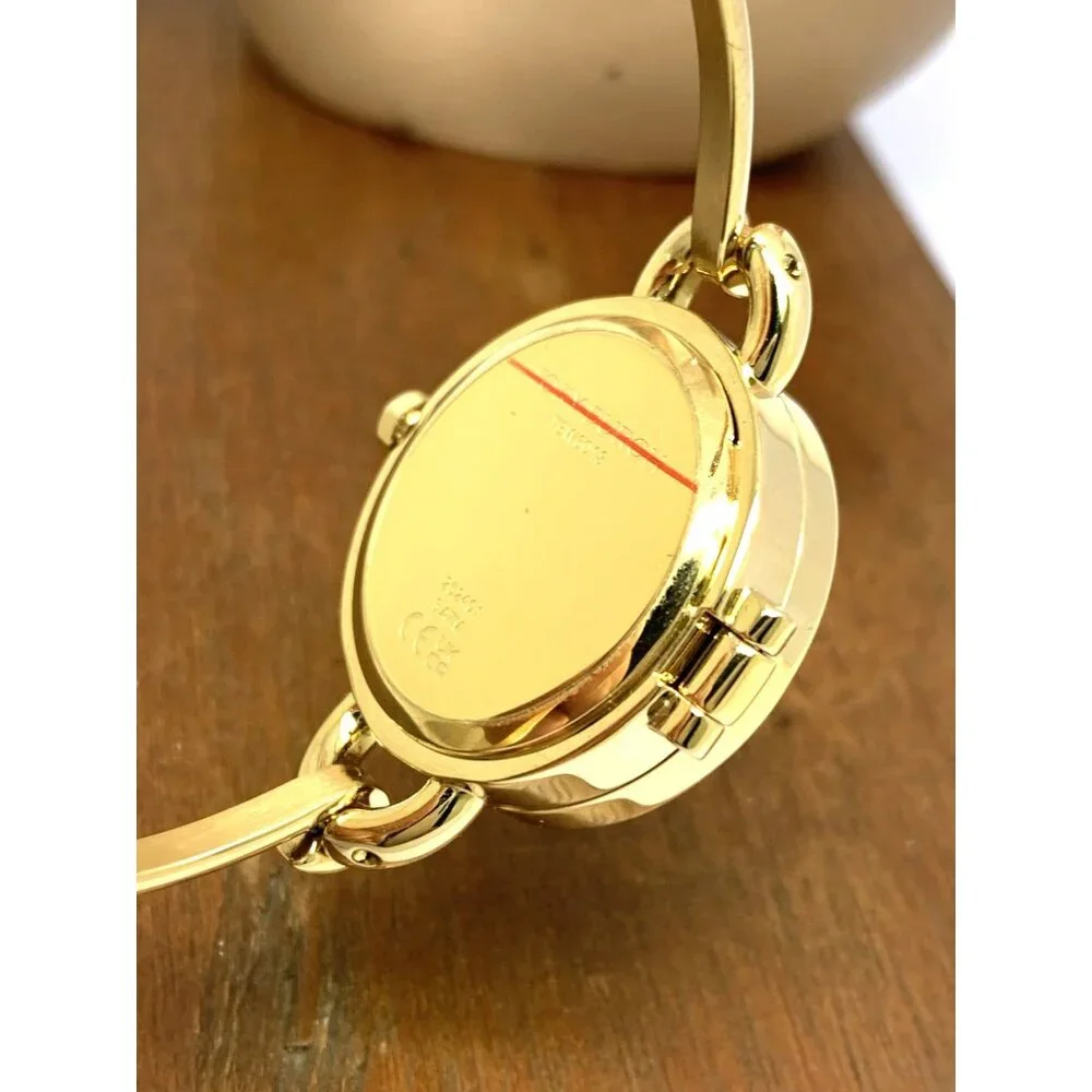 Tory Burch Women's Watch TBW6018SET Mother of Pearl Dial Quartz Bangle Gold